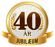 40 års jubilæum emblem