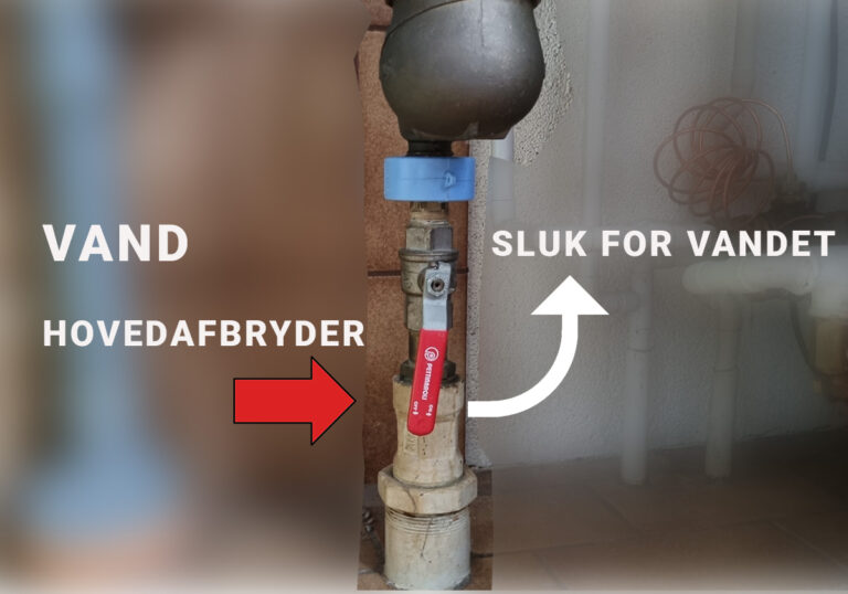 Hovedafbryder for vandtilførsel i boligen
