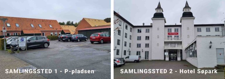 Samlingssted 1 eller 2 ved evakuering